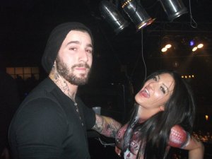 Dan with a lovely painted lady